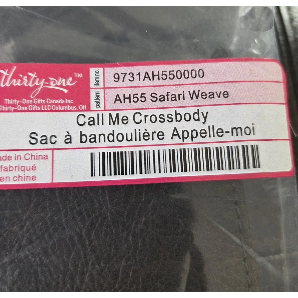 Thirty-One‎ Call Me Crossbody Safari Weave Retired New